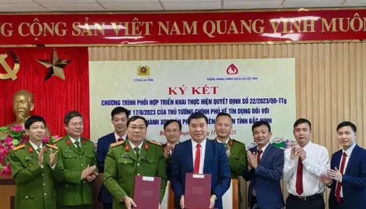 BẮC NINH: Công an tỉnh Bắc Ninh ký kết chính sách tín dụng hỗ trợ người chấp hành xong án phạt tù