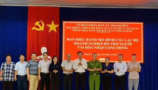 TÂY NINH: Thạnh Đức thành lập câu lạc bộ doanh nghiệp hỗ trợ tái hòa nhập cộng đồng