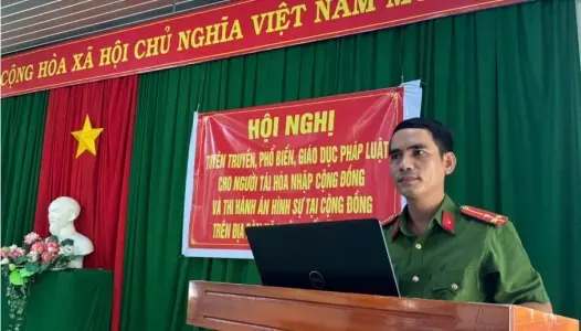ĐỒNG NAI: Công an xã Xuân Quế tuyên truyền, giáo dục pháp luật cho người tái hòa nhập cộng đồng và thi hành án hình sự tại cộng đồng