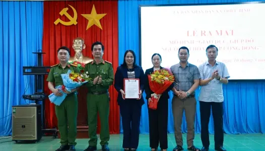 QUẢNG TRỊ: Ra mắt mô hình “Giáo dục, giúp đỡ người tái hòa nhập cộng đồng” tại xã Triệu Bình
