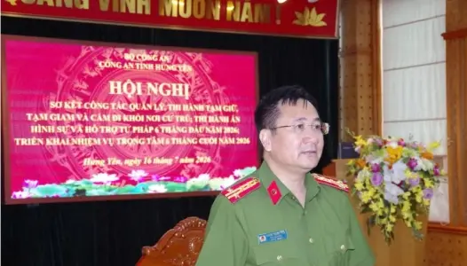 HƯNG YÊN: Sơ kết công tác quản lý thi hành tạm giữ, tạm giam và cấm đi khỏi nơi cư trú; thi hành án hình sự và hỗ trợ tư pháp 6 tháng đầu năm 2026