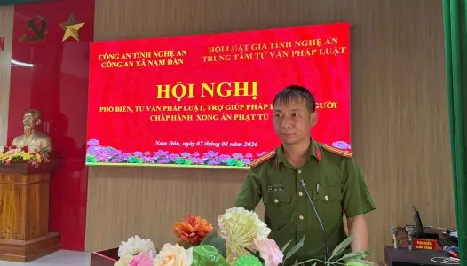 NGHỆ AN: Tuyên truyền, phổ biến, giáo dục pháp luật cho người chấp hành xong án phạt tù