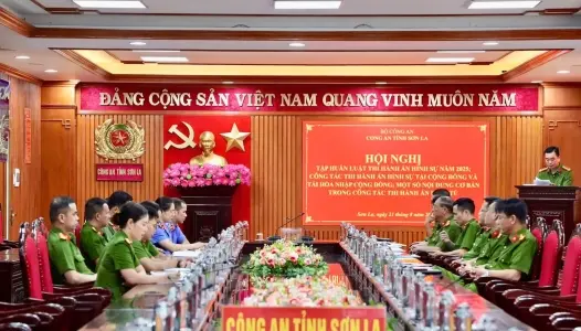 SƠN LA: Công an Sơn La tập huấn công tác thi hành án hình sự và tái hòa nhập cộng đồng