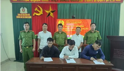HƯNG YÊN: Công an xã Bình Định Ra mắt mô hình "Giúp đỡ người chấp hành xong án phạt tù tái hòa nhập cộng đồng"