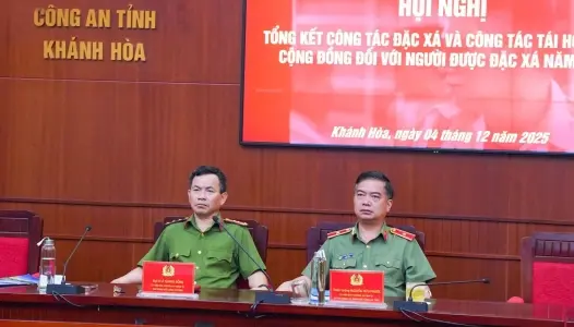 KHÁNH HÒA: Bộ Công an tổng kết công tác đặc xá và tái hòa nhập cộng đồng đối với người được đặc xá năm 2025