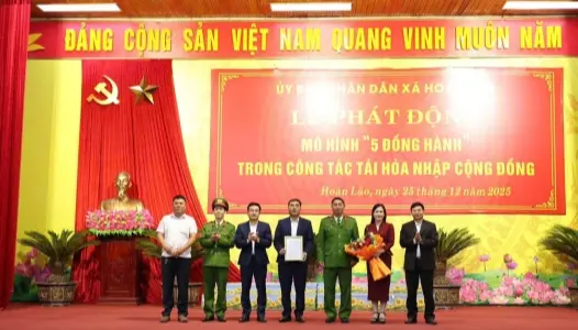 QUẢNG TRỊ: Ra mắt mô hình “05 đồng hành” trong công tác tái hòa nhập cộng đồng trên địa bàn xã Hoàn Lão