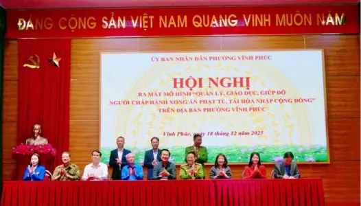 PHÚ THỌ: Phường Vĩnh Phúc ra mắt mô hình “Quản lý, giáo dục, giúp đỡ người chấp hành xong án phạt tù, tái hòa nhập cộng đồng”