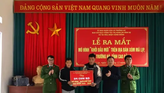 CAO BẰNG: Xã Trường Hà ra mắt mô hình “Khởi đầu mới”