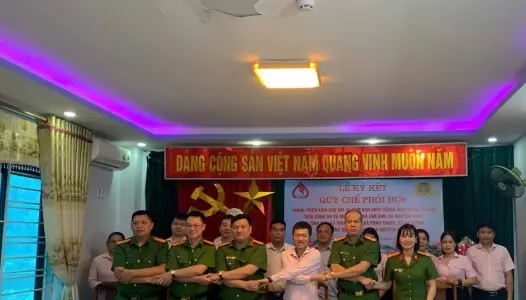 CAO BẰNG: Công an xã Nguyên Bình phối hợp ký kết Chương trình, Quy chế phối hợp với Phòng giao dịch Ngân hàng Chính sách xã hội Nguyên Bình