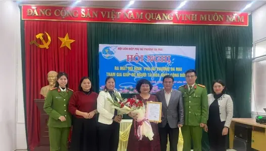 BẮC NINH: Phường Đa Mai ra mắt Mô hình “Phụ nữ phường Đa Mai tham gia giúp đỡ người tái hòa nhập cộng đồng” và tổ chức tuyên truyền về công tác tái hòa nhập cộng đồng cho hội viên Hội phụ nữ
