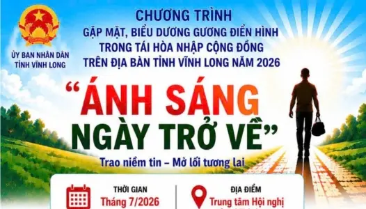 VĨNH LONG: Chương trình gặp mặt, biểu dương gương điển hình trong tái hòa nhập cộng đồng