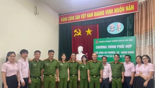 ĐỒNG NAI: Công an các xã, phường và ngân hàng chính sách xã hội Long Thành ký kết chương trình phối hợp