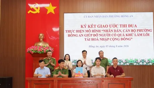 HẢI PHÒNG: Phường Hồng An phát động phong trào “Dòng họ không ma túy” và ra mắt mô hình Hỗ trợ người lầm lỗi tái hòa nhập cộng đồng