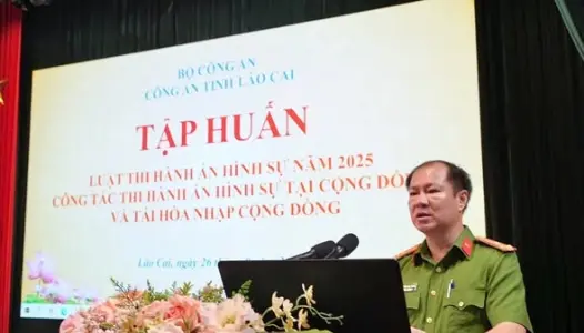 LÀO CAI: Tập huấn công tác thi hành án hình sự tại cộng đồng và tái hòa nhập cộng đồng